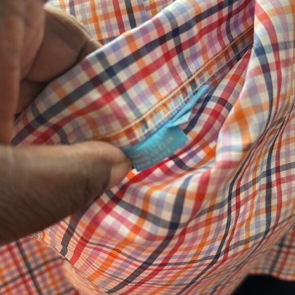 J. McLaughlin Checkered Mens Shirt L - Picture 6 of 6
